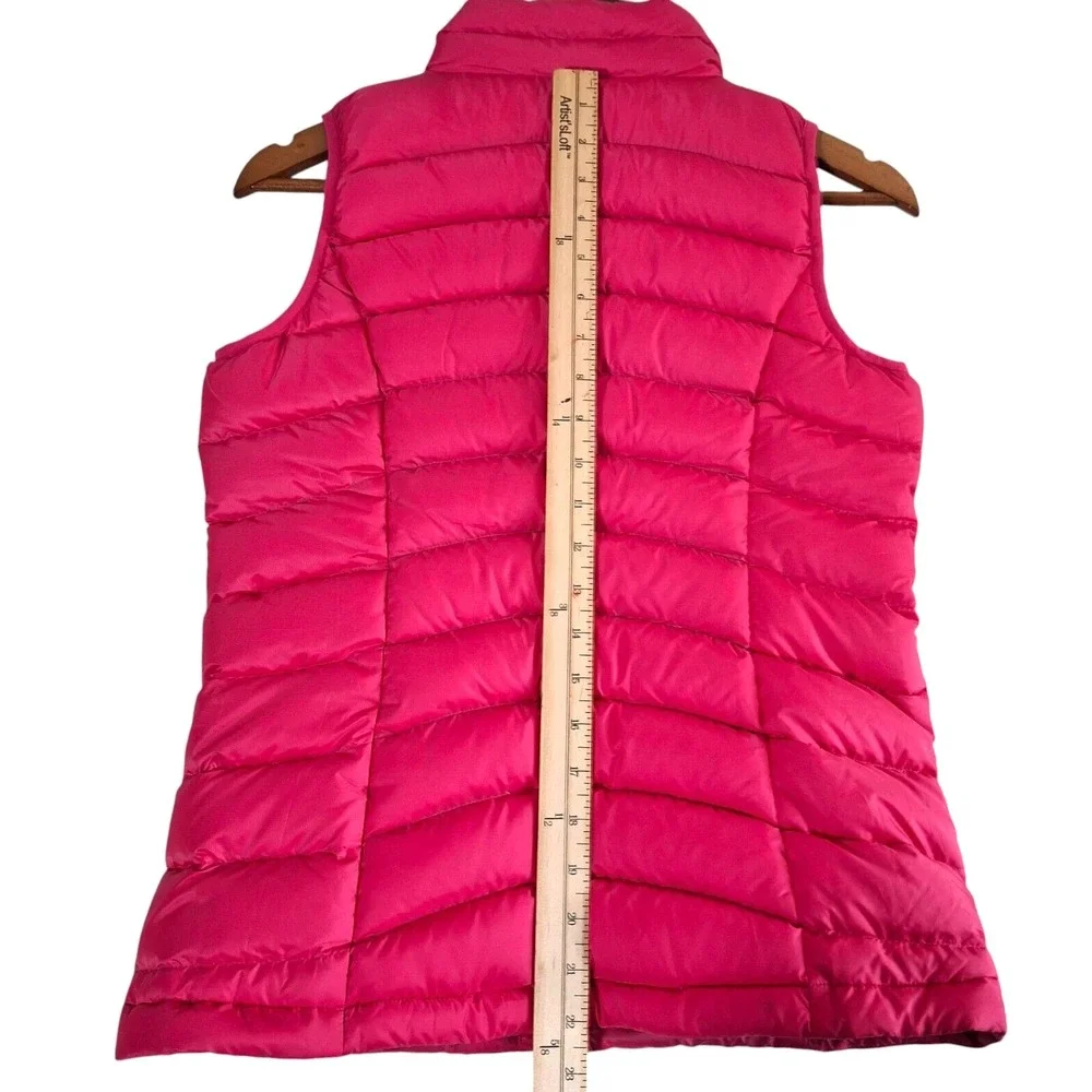 Patagonia‎ Goose Down Vest Girl's Large Pink Full Zip Sleeveless Puffer